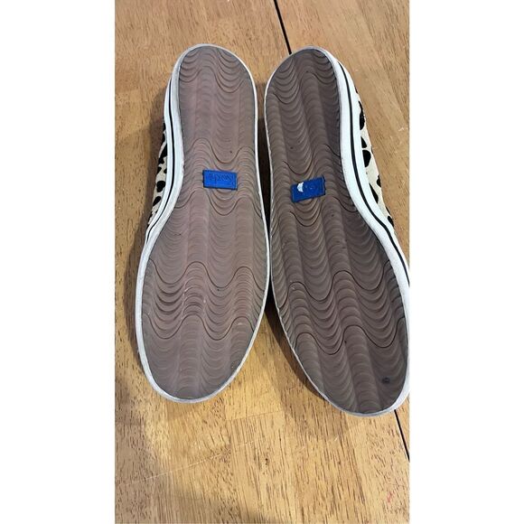 KATE SPADE X KEDS WOMENS LEOPARD PRINT CALF HAIR SLIP ONS SIZE 9.5 - Picture 6 of 9